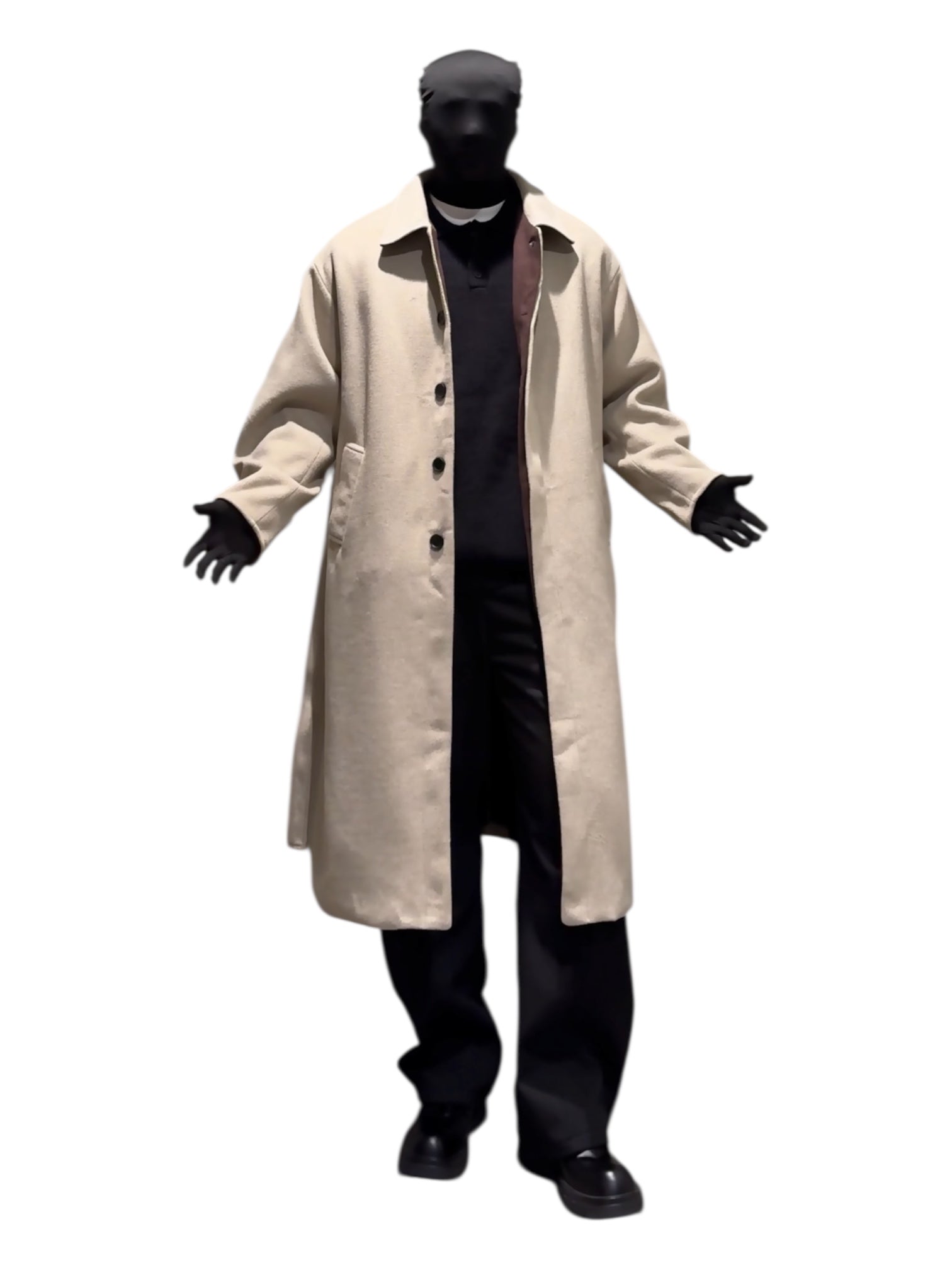 WOOL-BLEND MID-LENGTH COAT FE0152