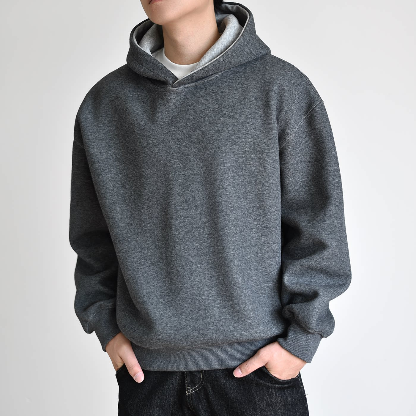 [Double color] Heavy 900G air layer hooded sweater FE0725