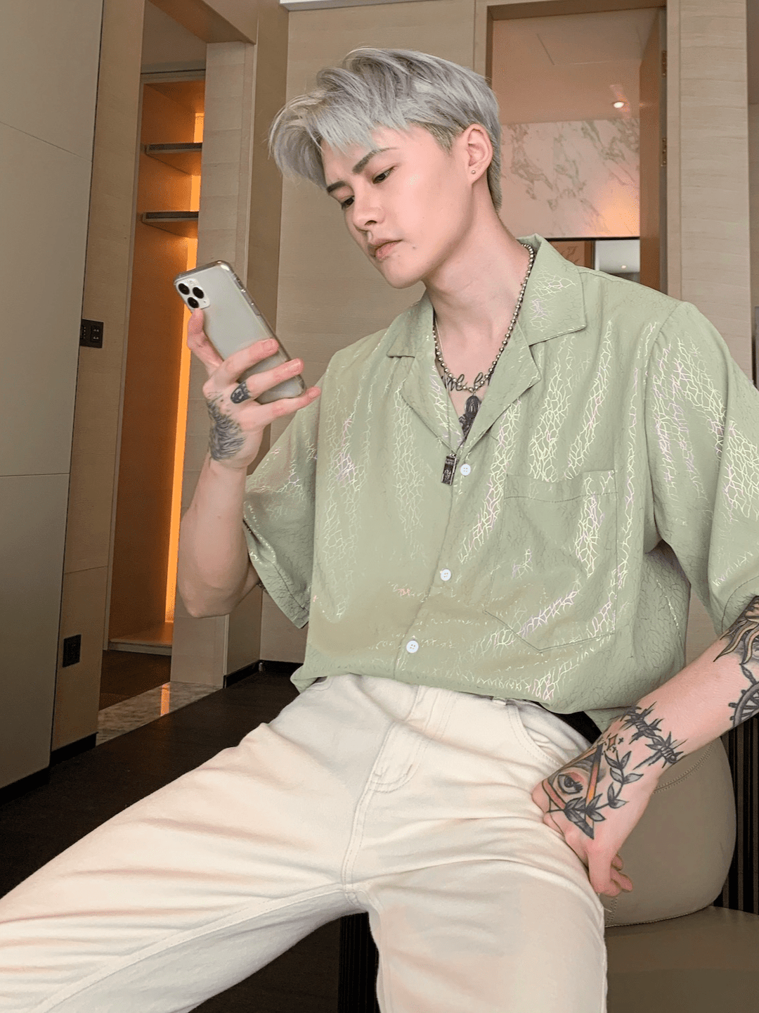 [CUIBUJU] high-end short-sleeved shirt   FE0551