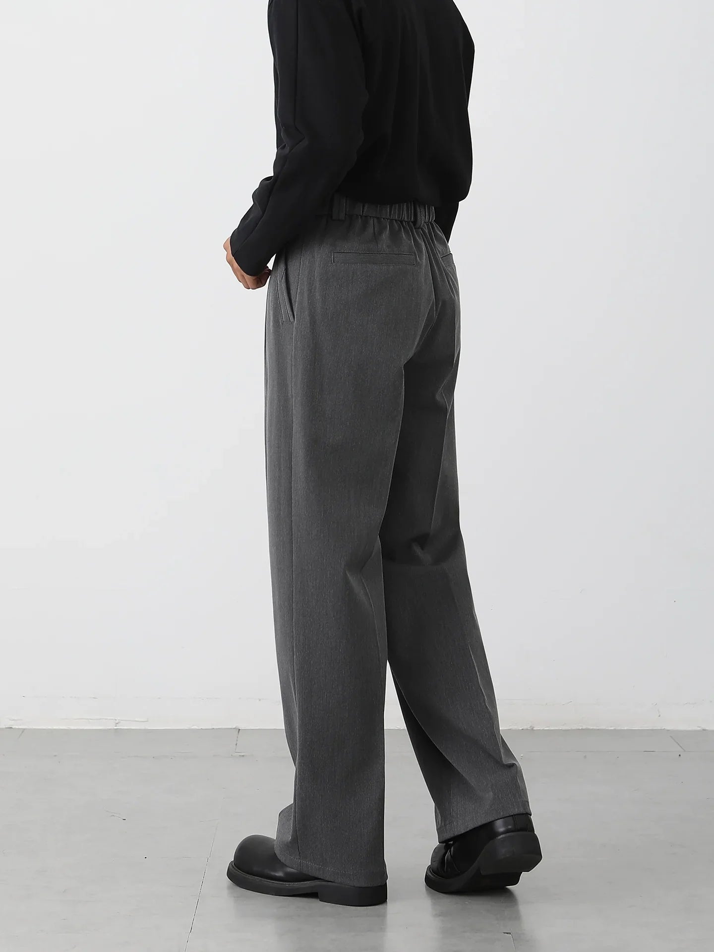 Casual pants men's straight Korean wide-leg suit pants   FE0578