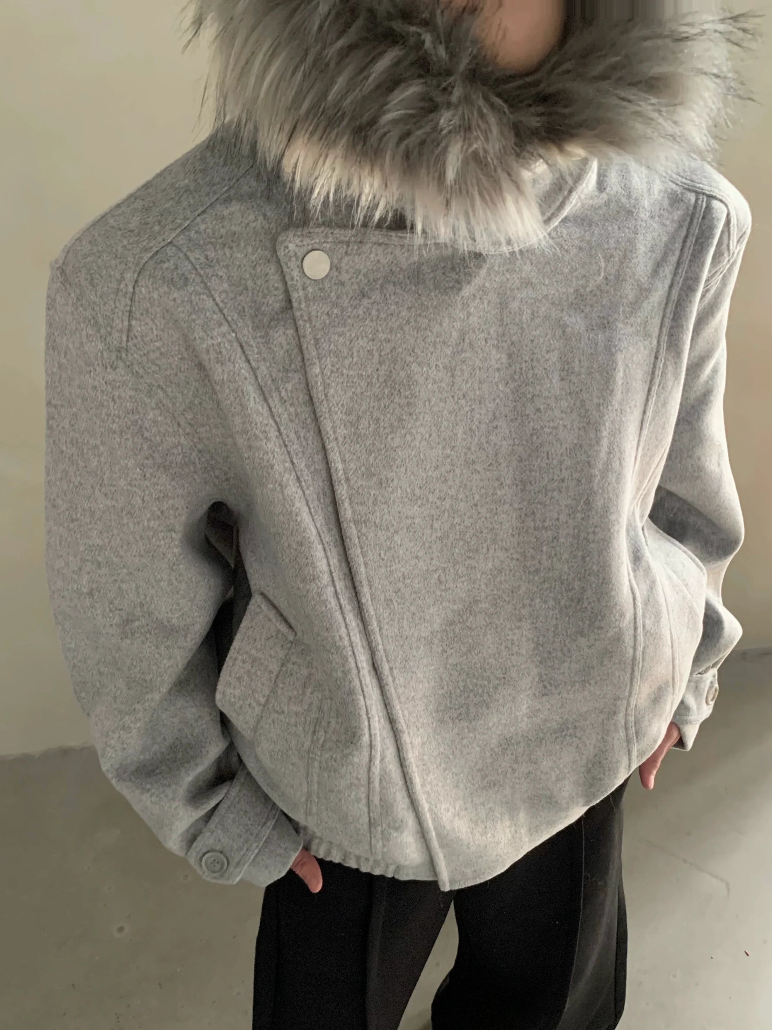 Winter American retro sweater cotton-padded coat men's thickened warm hooded jacket high-end cotton clothes tide FE0634