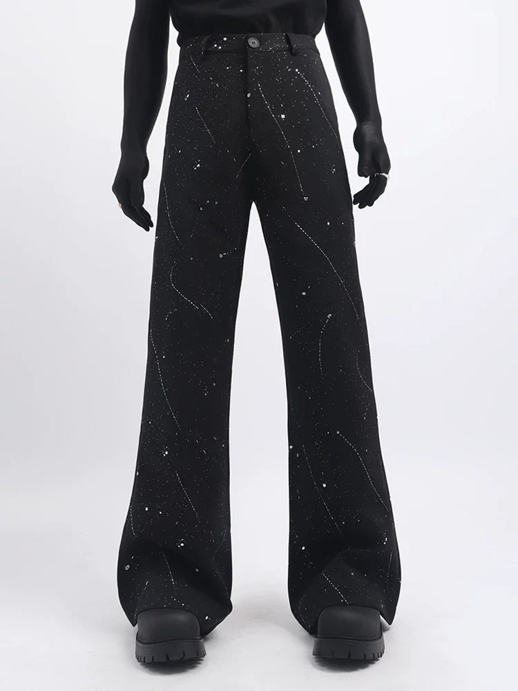 Black clothes high sense full of stars design blazer handsome fashion niche men's suit tide FE0591