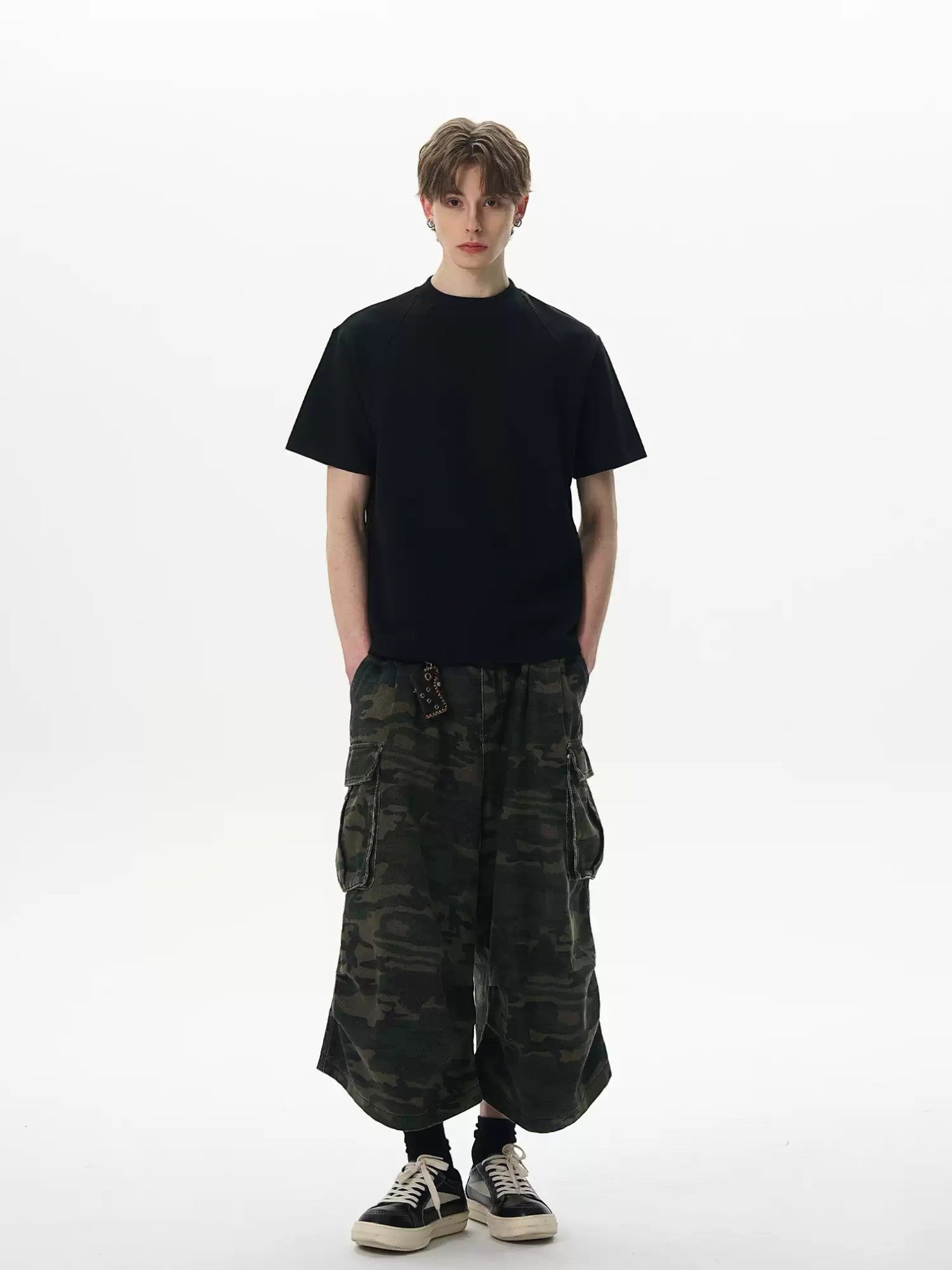 [Max Dstr] CLEANEDGE BOX-CUT COTTON T-shirt   FE0185