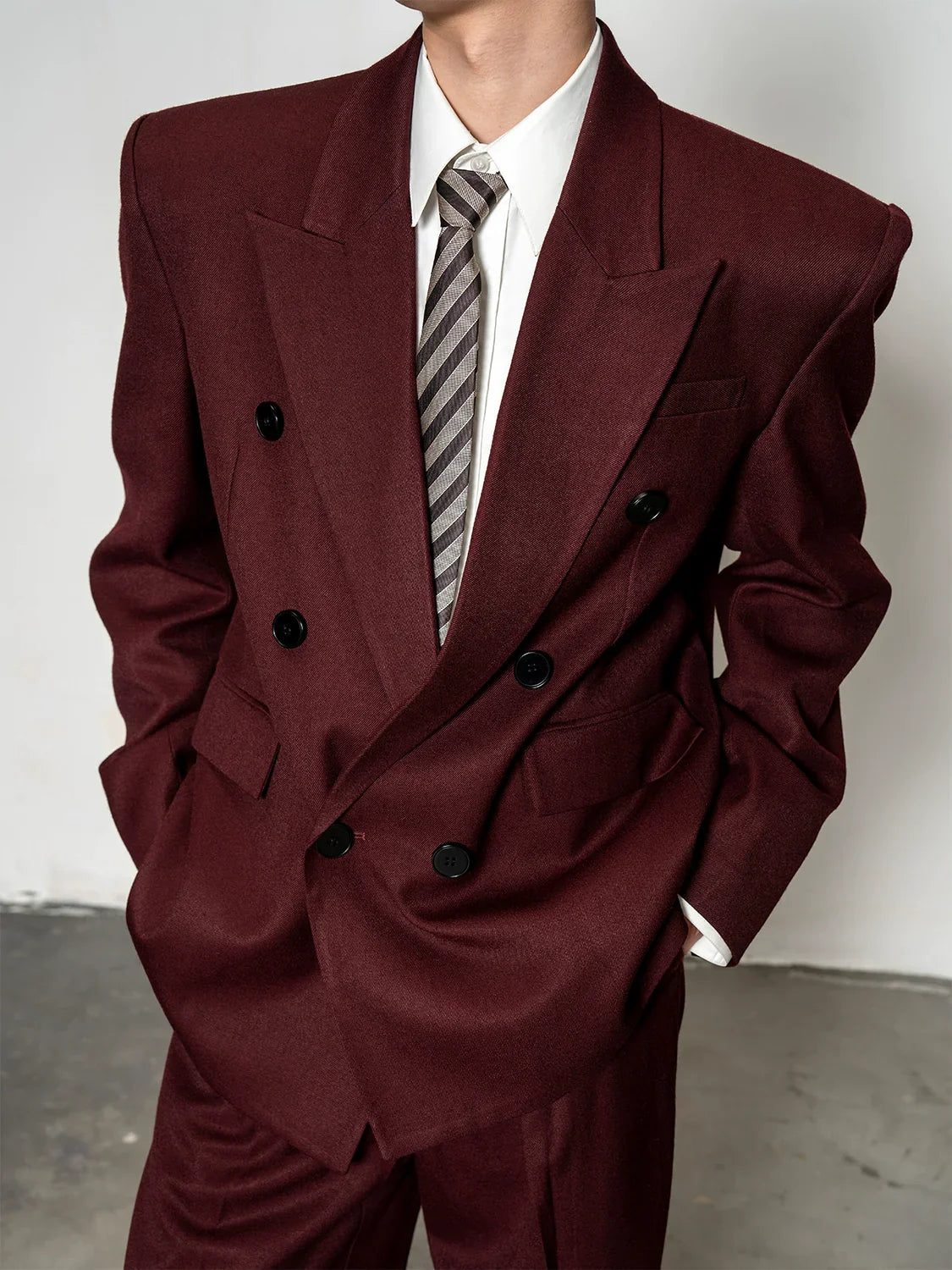 men's loose and wide trousers two-piece set   FE0599