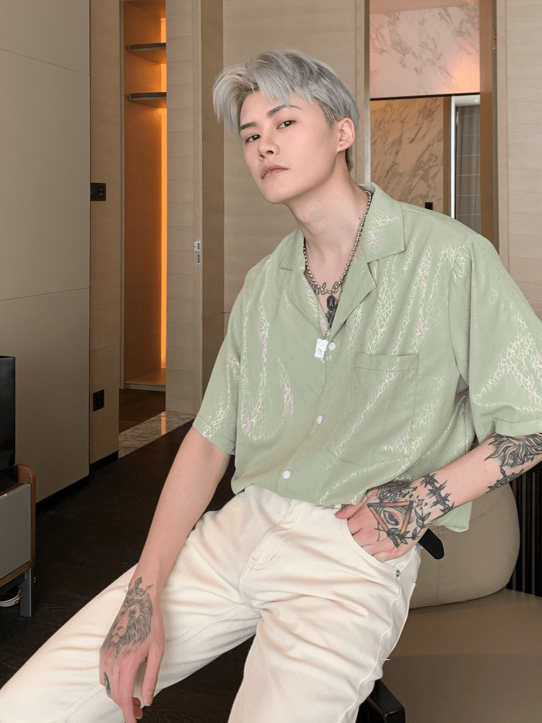 [CUIBUJU] high-end short-sleeved shirt   FE0551