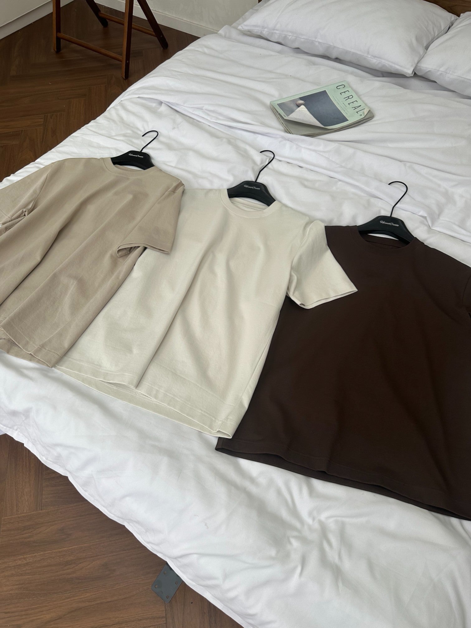 SILK-BLEND MICROTEXTURE Ｔ-shirt   FE0194