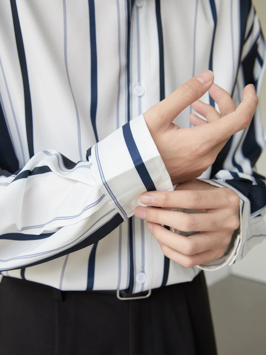 [DAZIONSED] STRIPE LONG SHIRT  FE0561