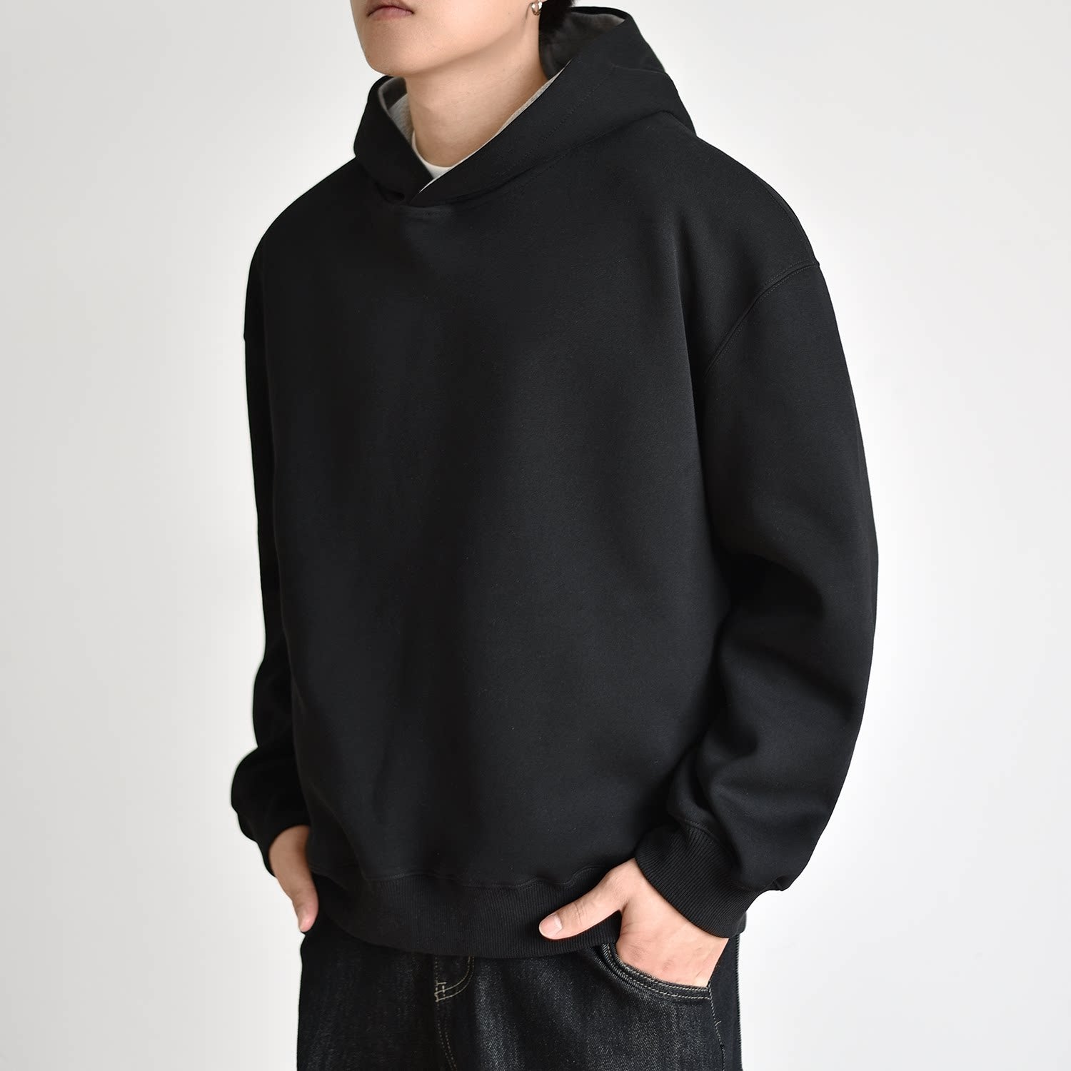 [Double color] Heavy 900G air layer hooded sweater FE0725