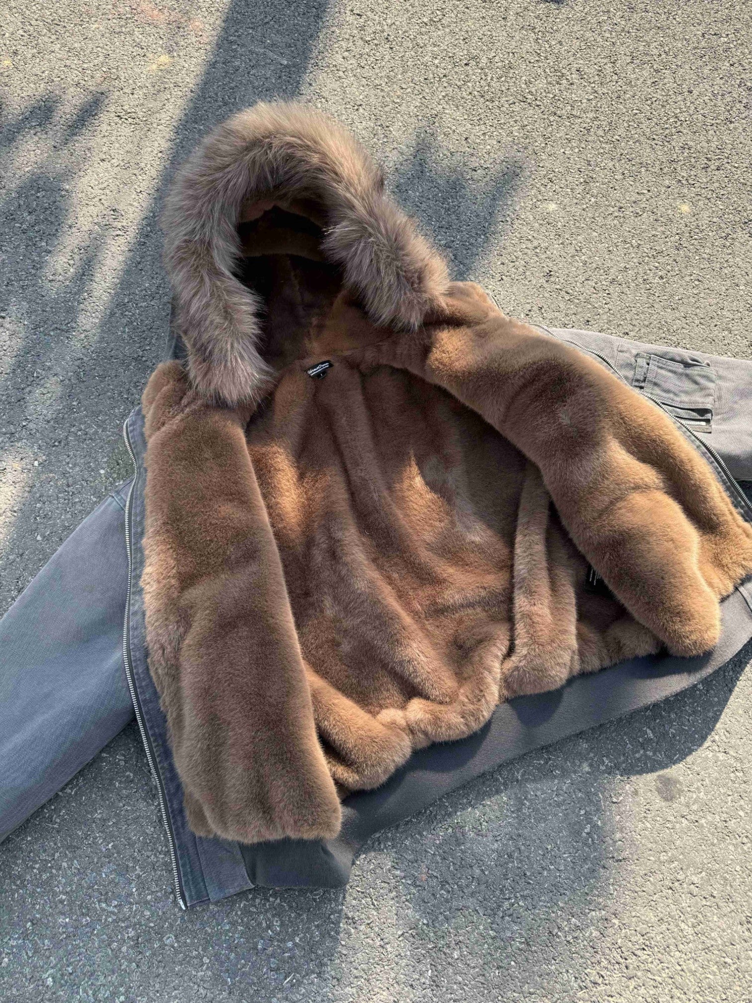 [Hermit] MULTI-ZIP FUR TRIM PADDED JACKET   FE0213