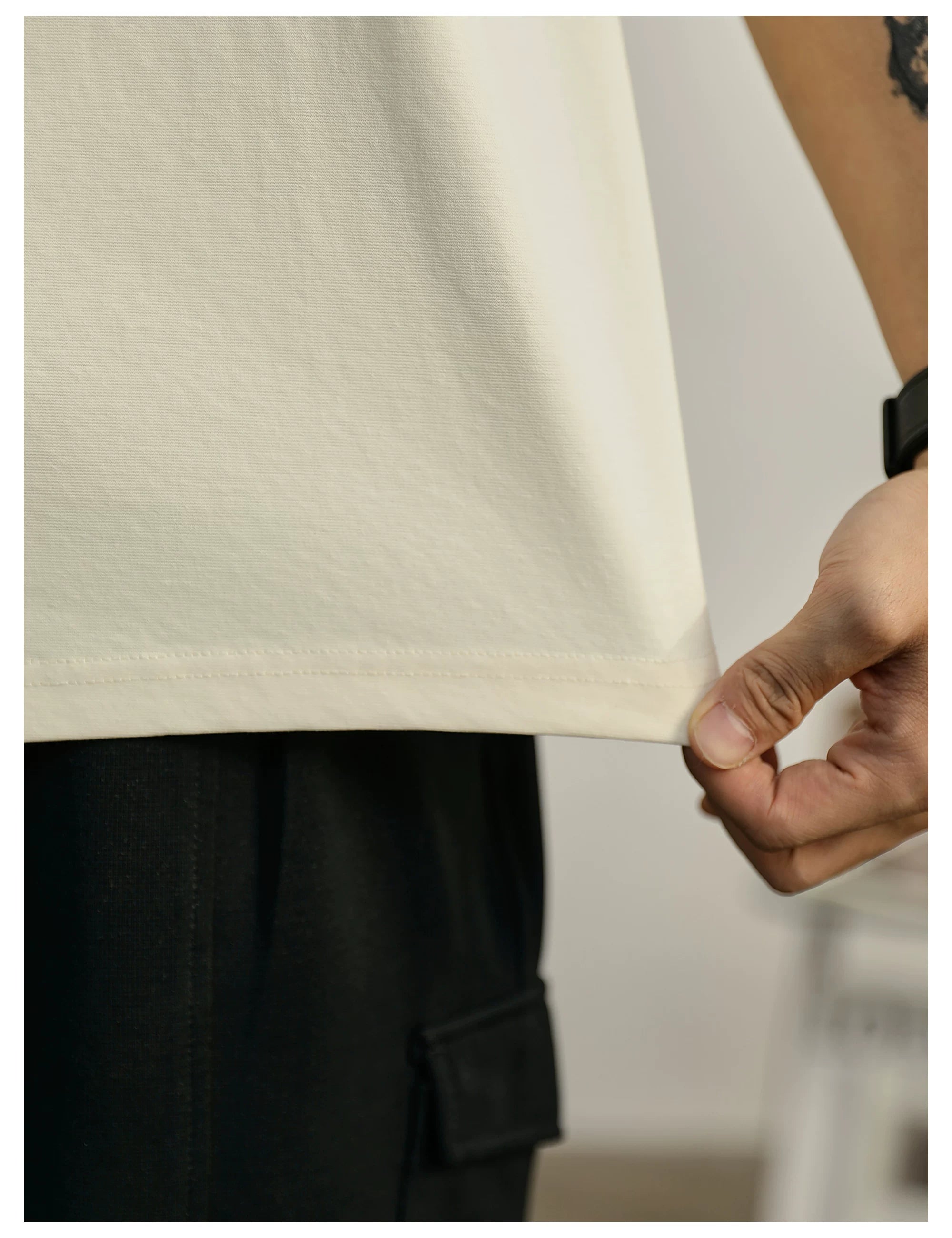 Men's simple luxury temperament casual T-shirt FE0731