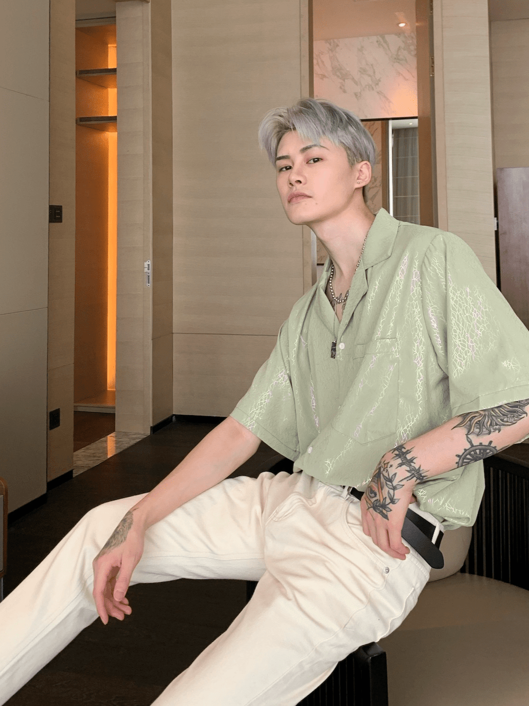 [CUIBUJU] high-end short-sleeved shirt   FE0551
