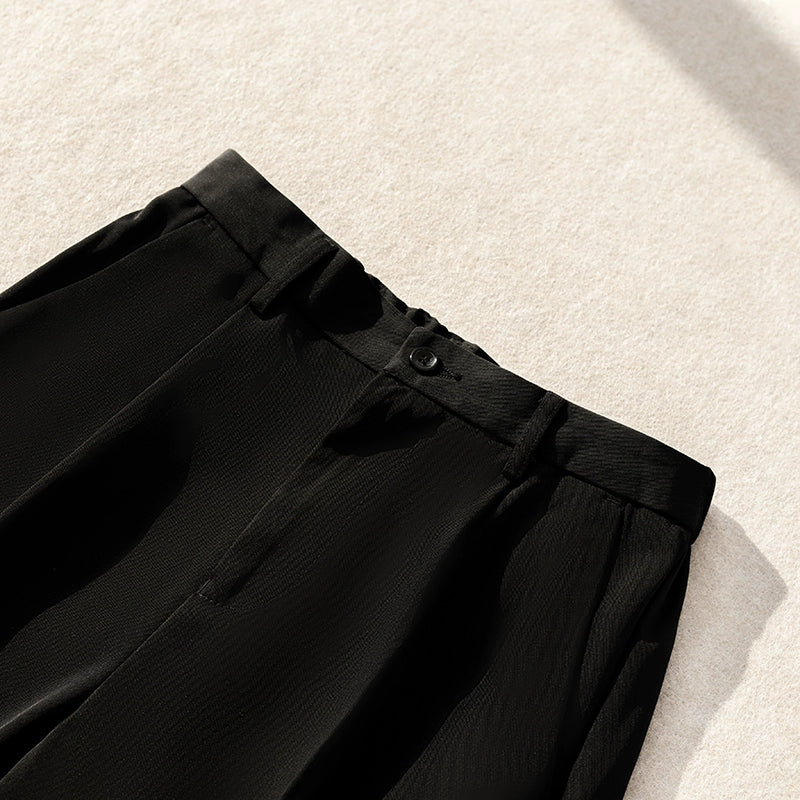 Straight casual wide-leg nine-point suit pants  FE0579