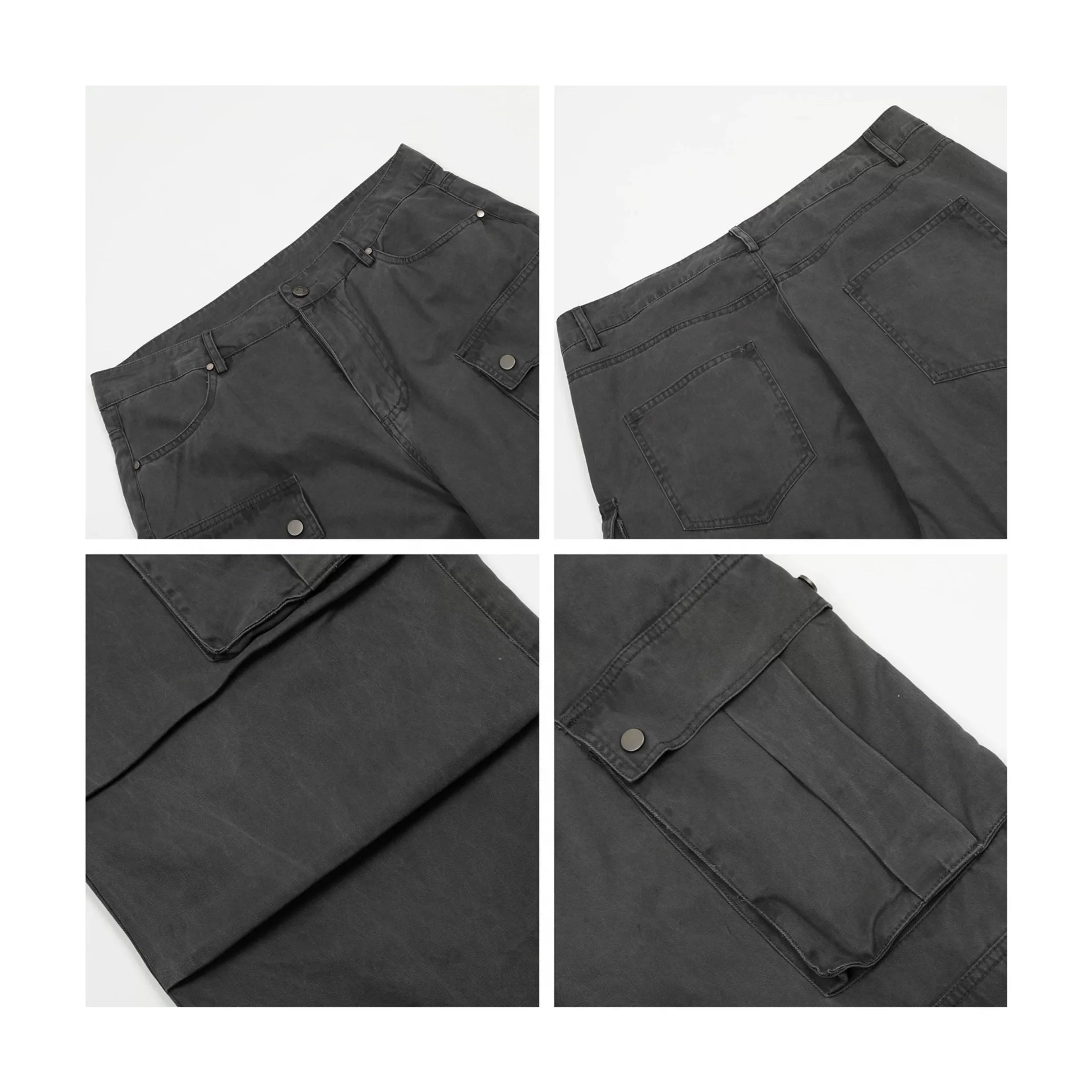 Cleanfit multi-pocket black overalls FE0696