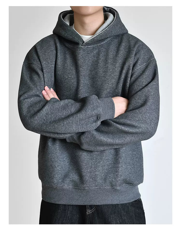 [Double color] Heavy 900G air layer hooded sweater FE0725
