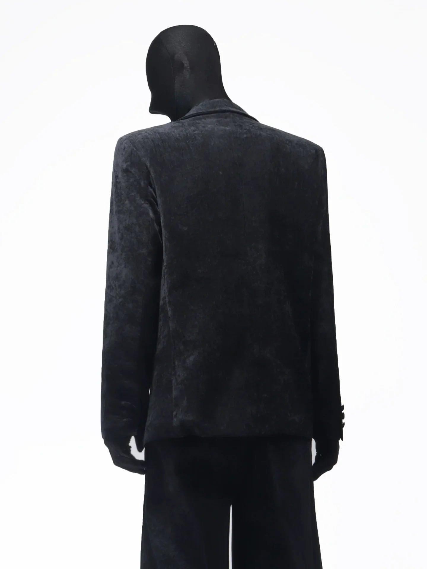 Autumn and winter chenille suit men's Korean version of ruffian handsome corduroy splicing blazer FE0595