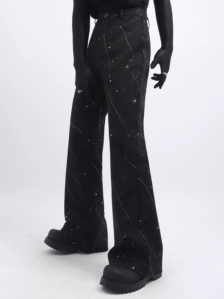 Black clothes high sense full of stars design blazer handsome fashion niche men's suit tide FE0591