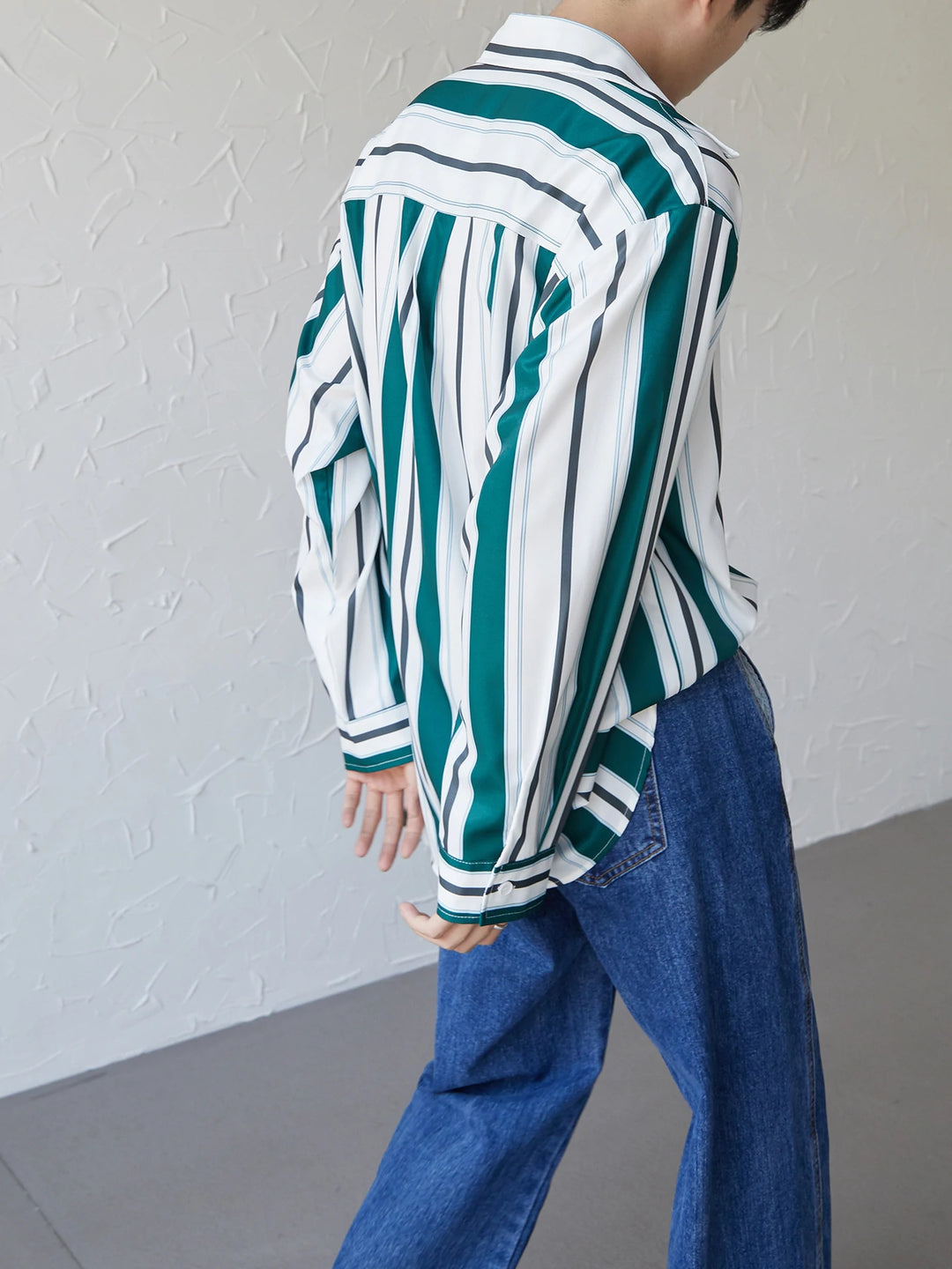 [DAZIONSED] STRIPE LONG SHIRT  FE0561