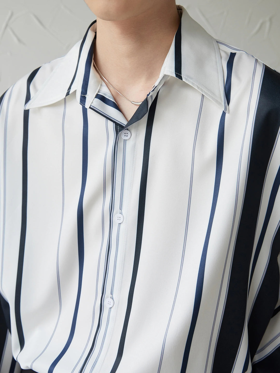 [DAZIONSED] STRIPE LONG SHIRT  FE0561