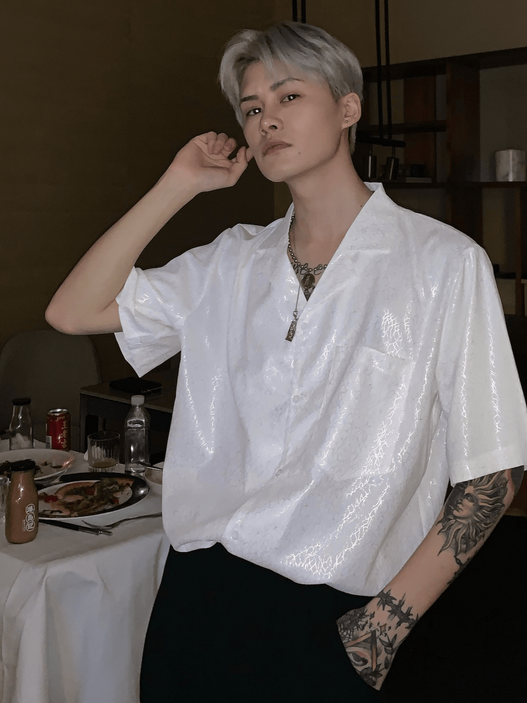[CUIBUJU] high-end short-sleeved shirt   FE0551