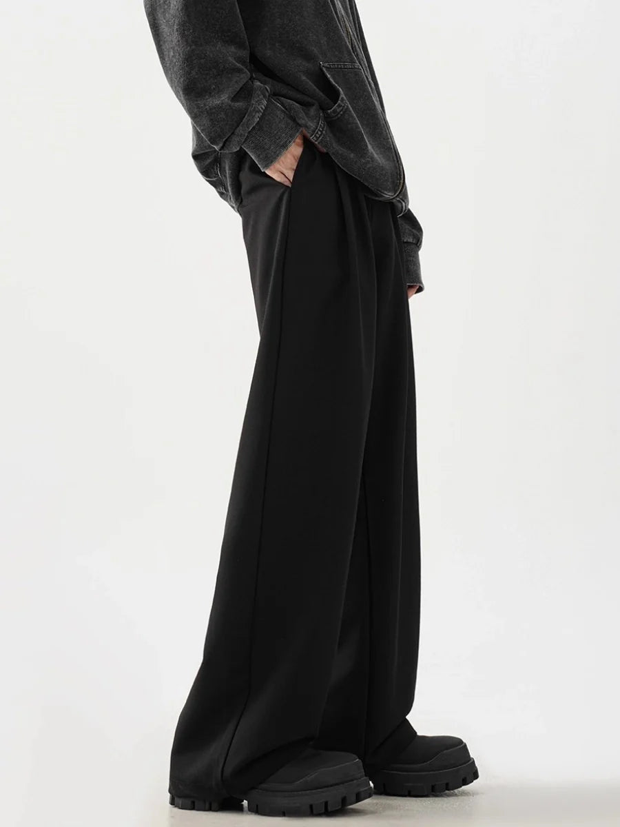 Black wide-leg trousers  FE0127