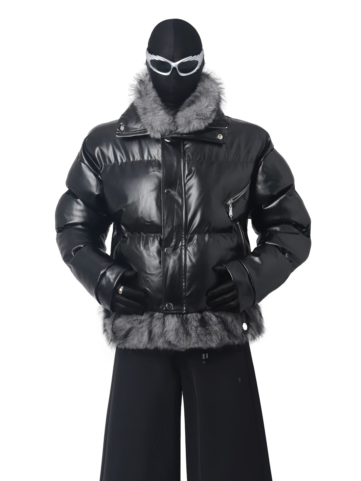 Deconstructing fake two-piece thickened cotton garment FE0708