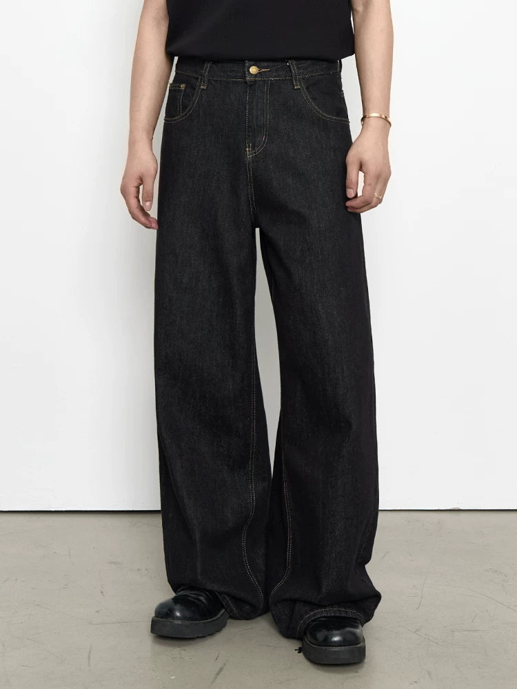 Loose A-word retro black jeans FE0721