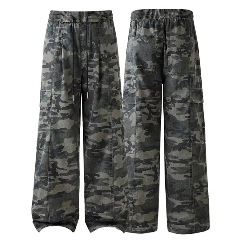 Loose retro straight overalls FE0692