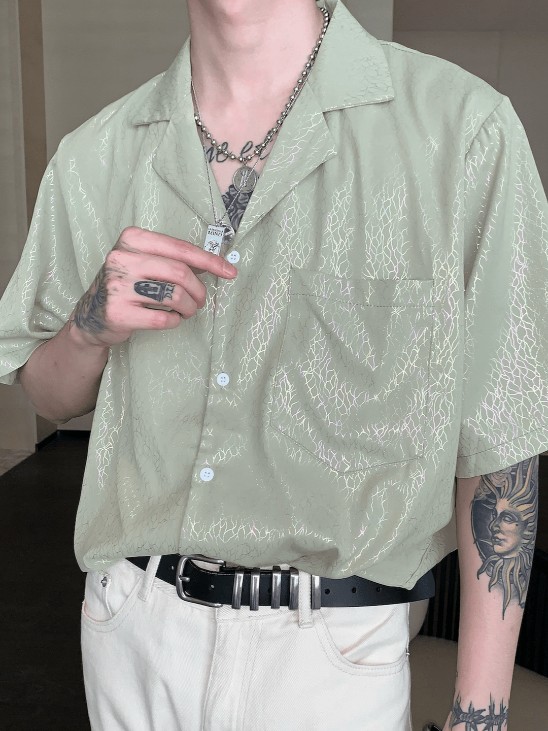 [CUIBUJU] high-end short-sleeved shirt   FE0551