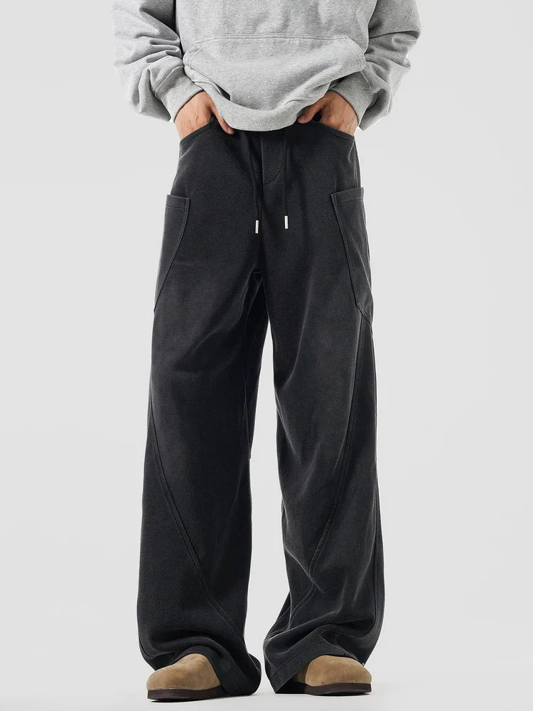 American heavy cleanfit solid color sweatpants   FE0677
