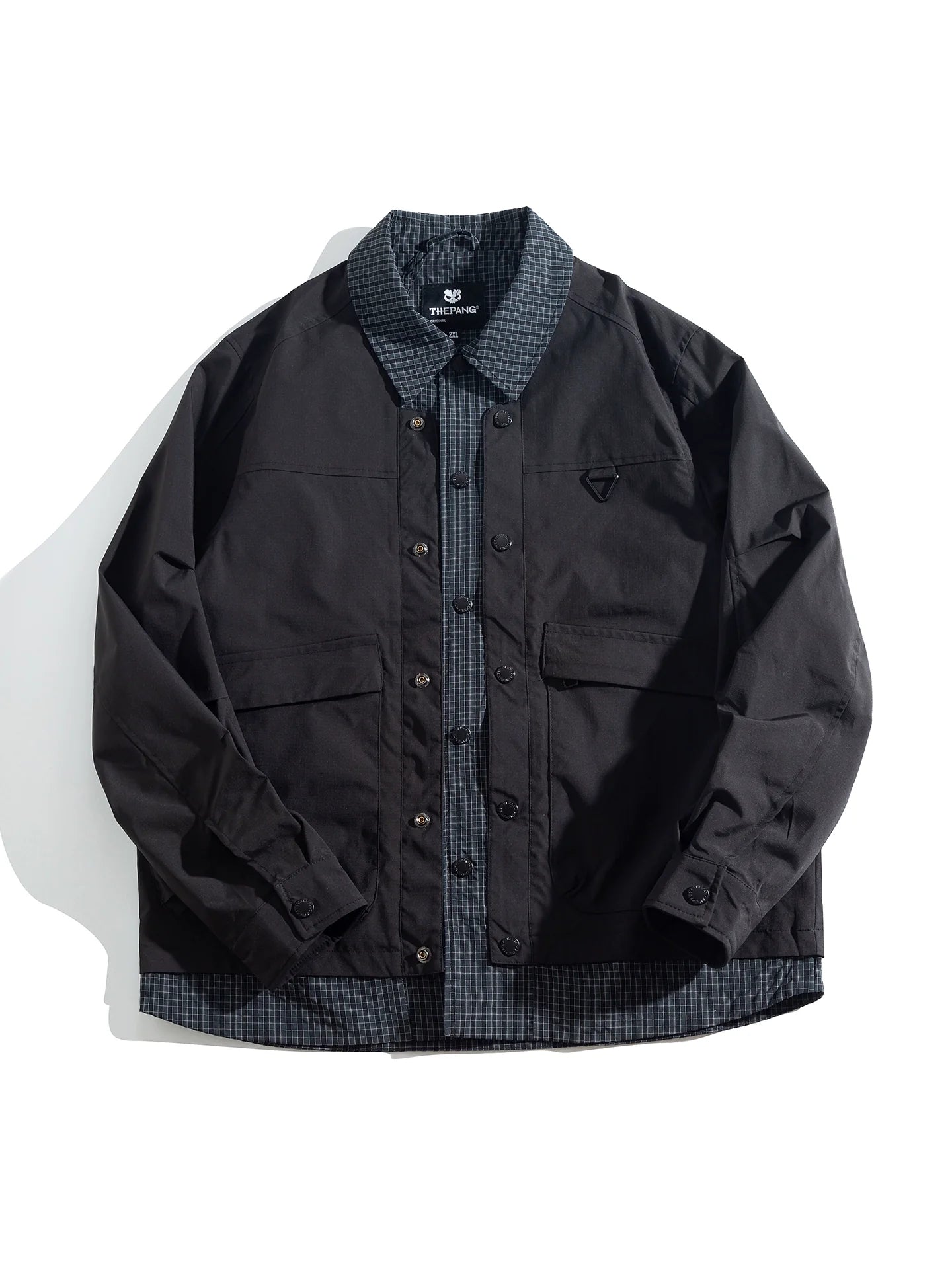 Large size spliced jacket FE0669