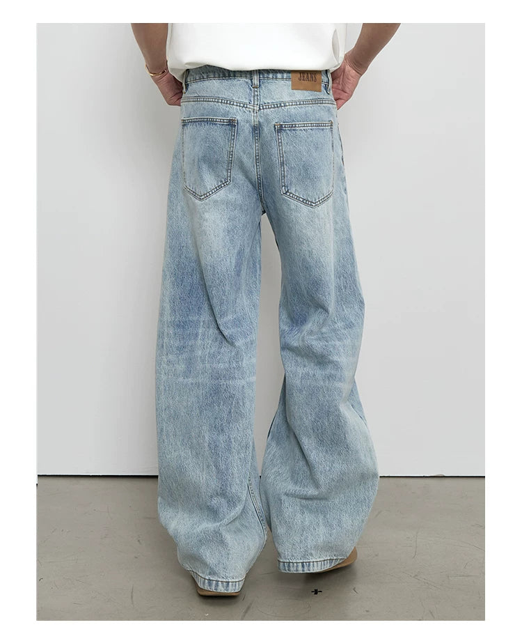 [Curved Blade Style] Vintage Light Blue Jeans FE0727