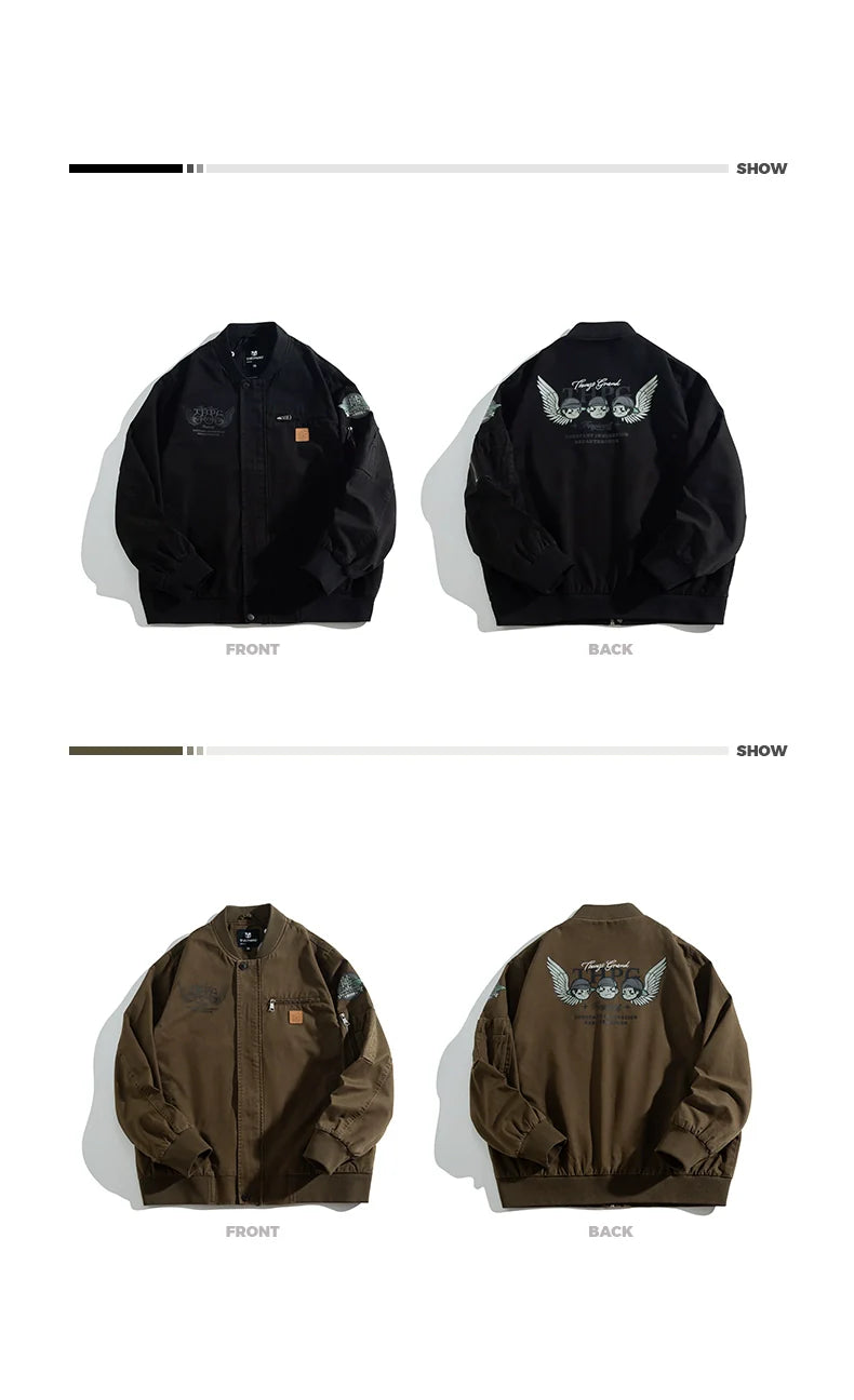 Large size cotton baseball jacket FE0668