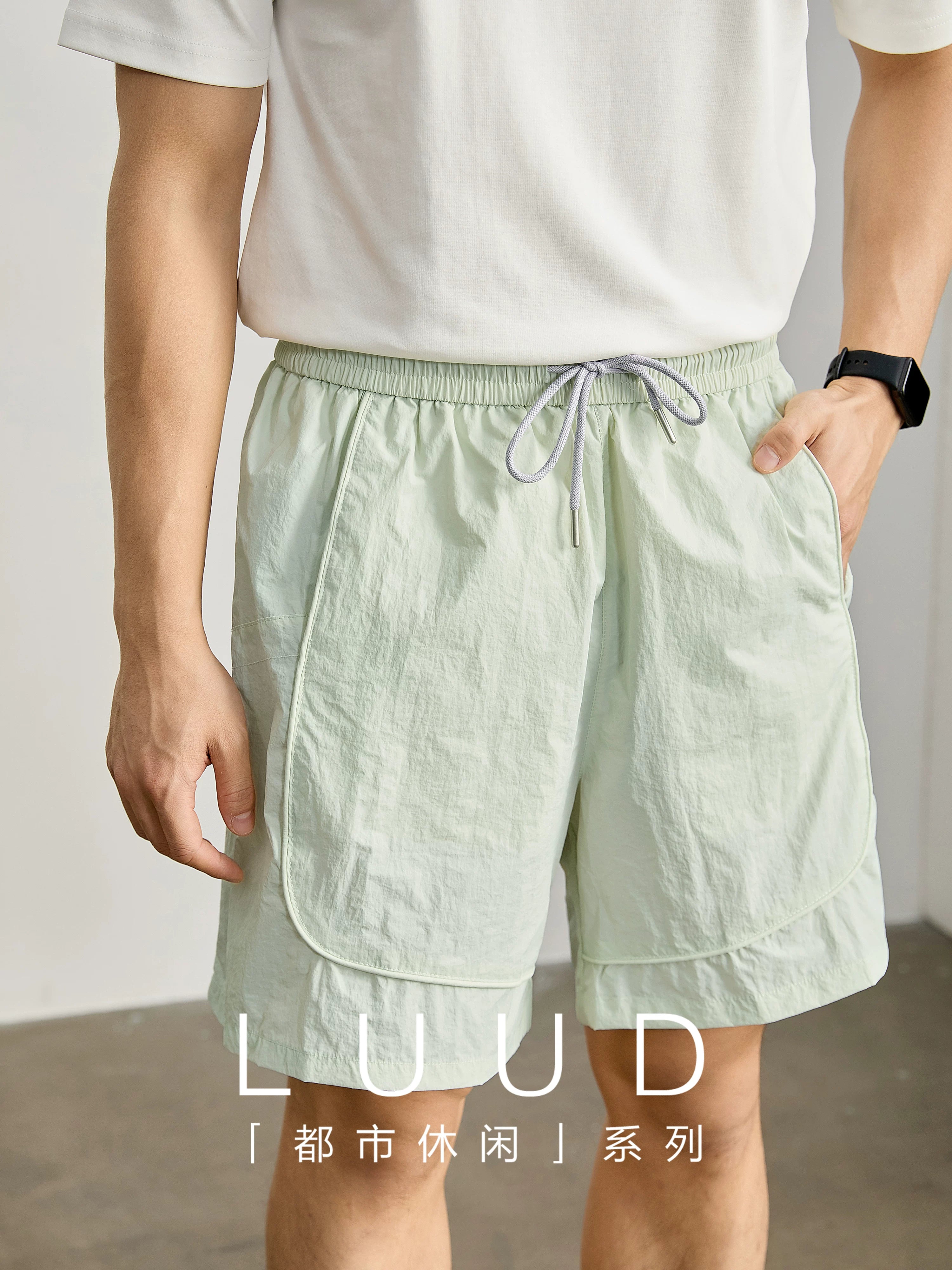 Outdoor sunscreen non-sultry loose straight shorts FE0735