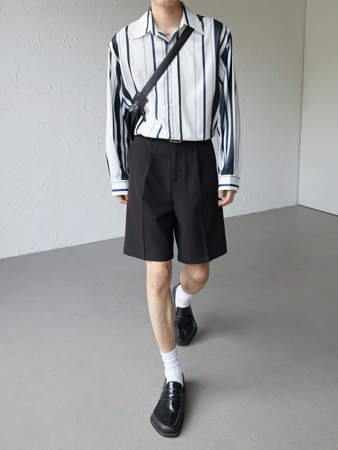 [DAZIONSED] STRIPE LONG SHIRT  FE0561