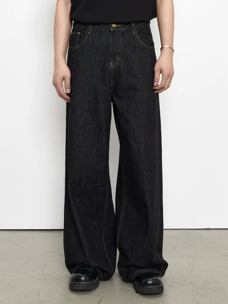 Loose A-word retro black jeans FE0721