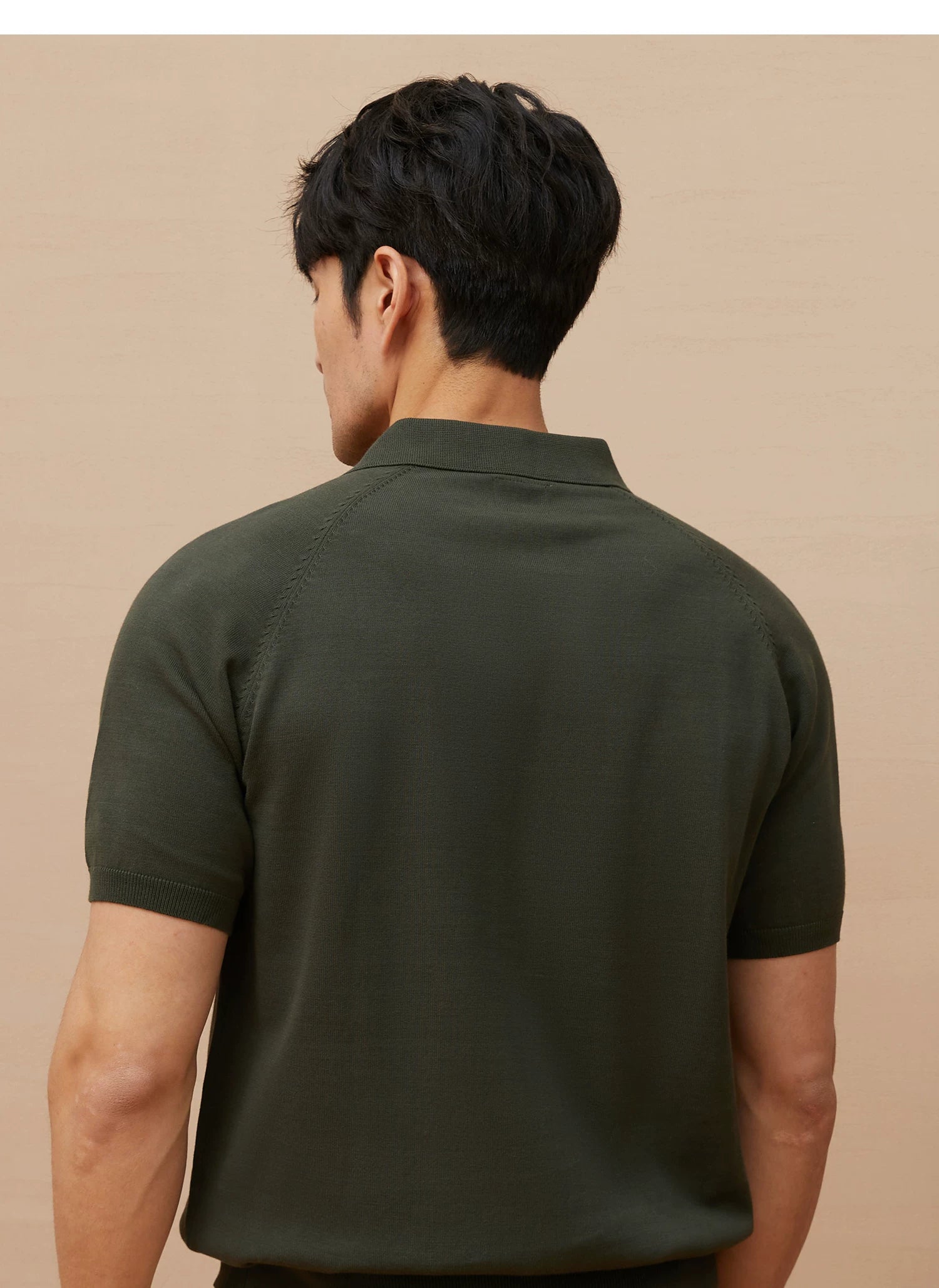Italian polo knitted polo shirt FE0713
