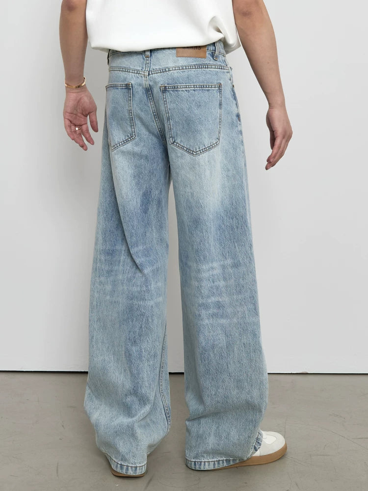 [Curved Blade Style] Vintage Light Blue Jeans FE0727
