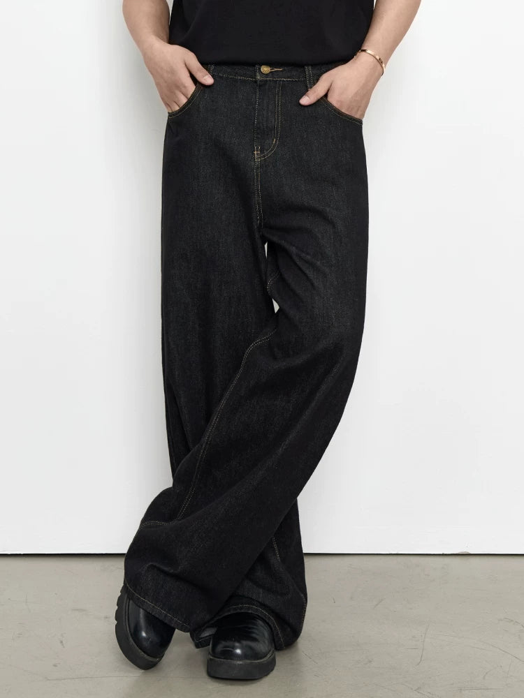 Loose A-word retro black jeans FE0721