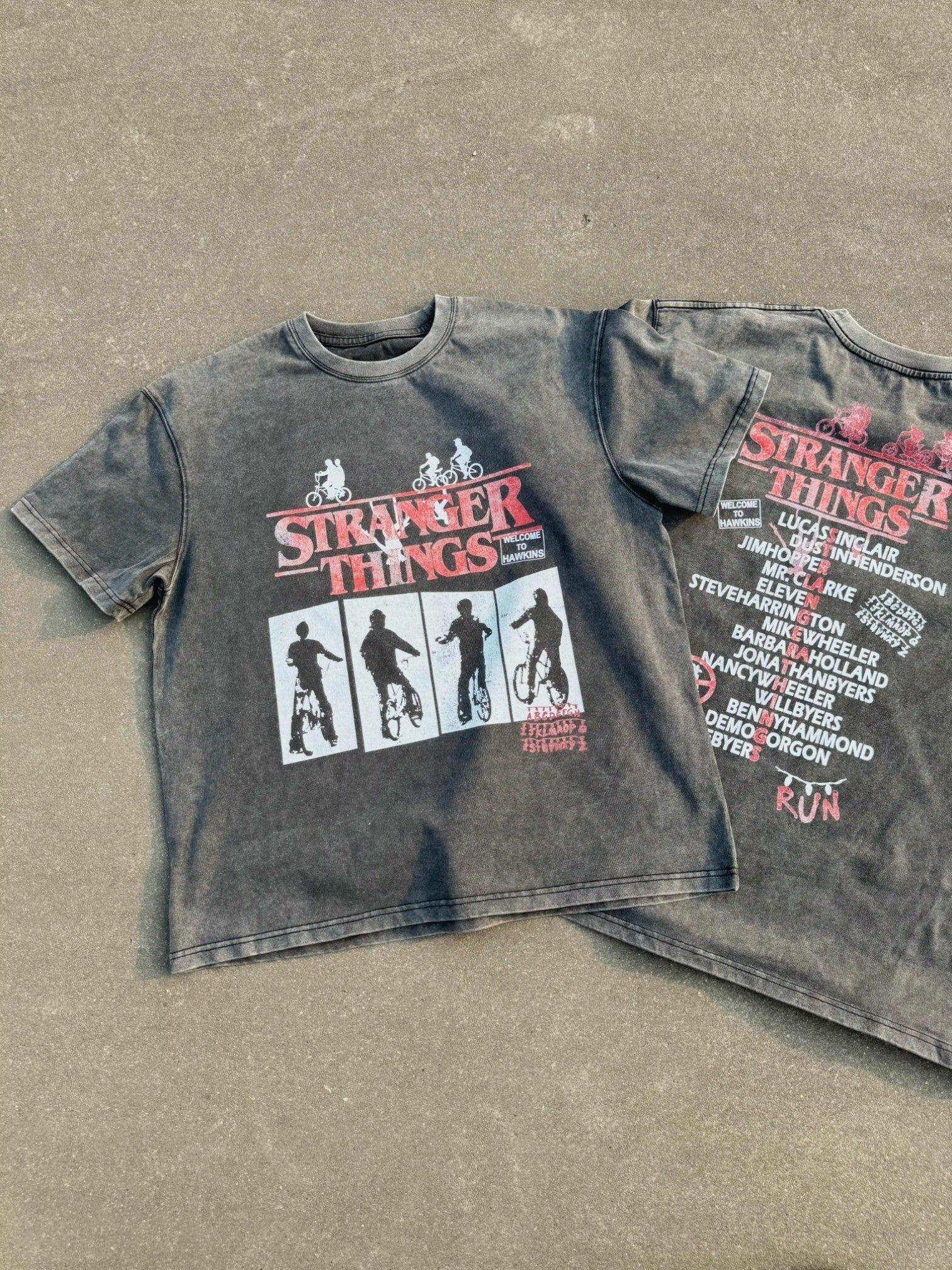 [DERT] VINTAGE STRANGER GRAPHIC BOXY TEE shirt   FE0572
