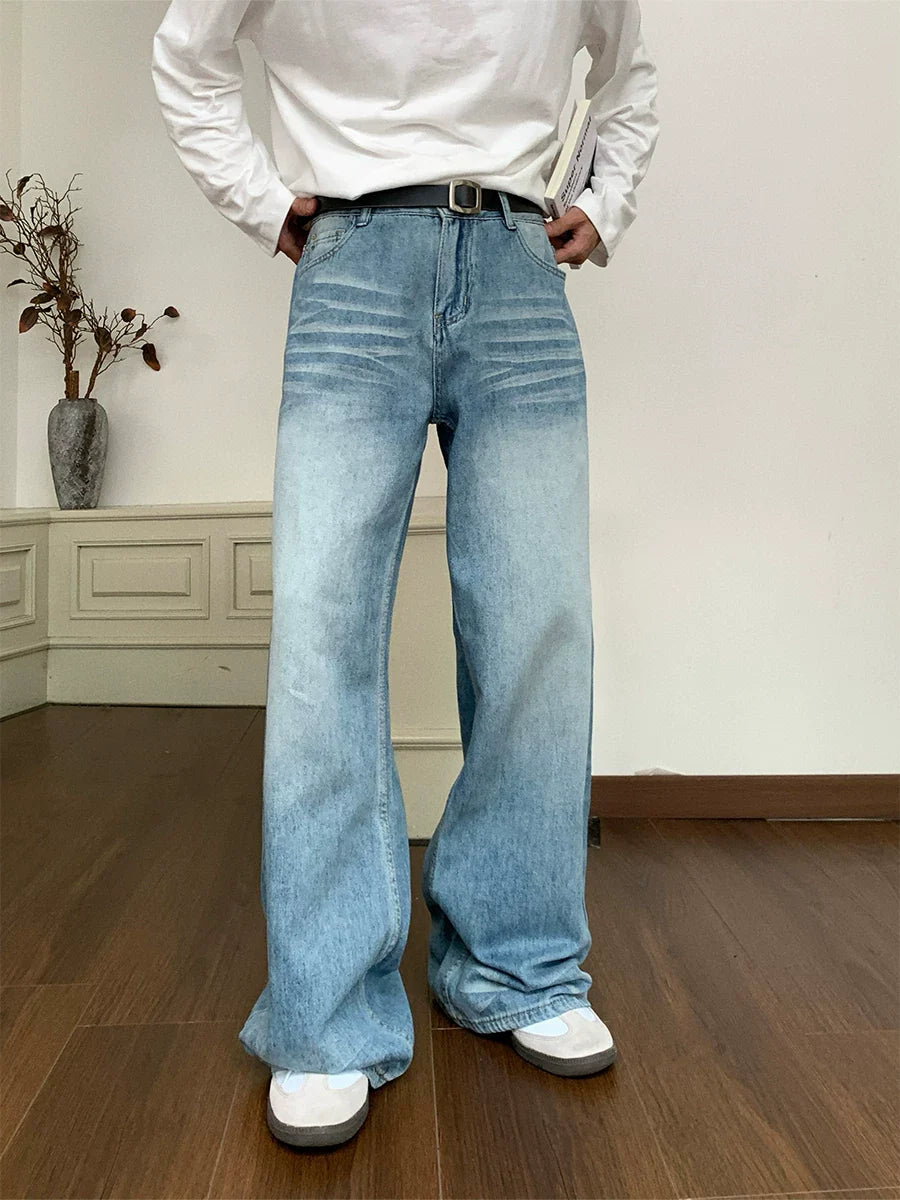 American Vintage Wide-Leg Light Blue Jeans FE0290