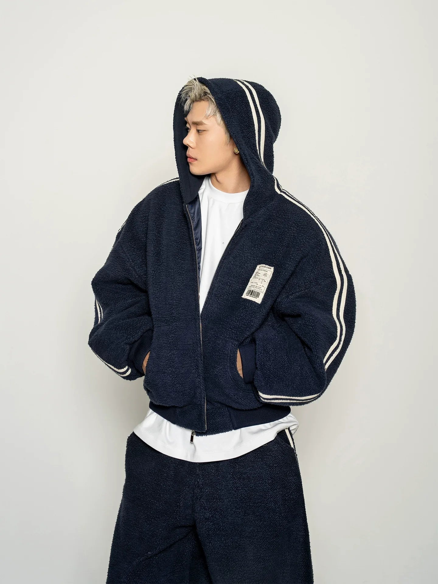 American contrasting fleece cotton jacket  FE0600