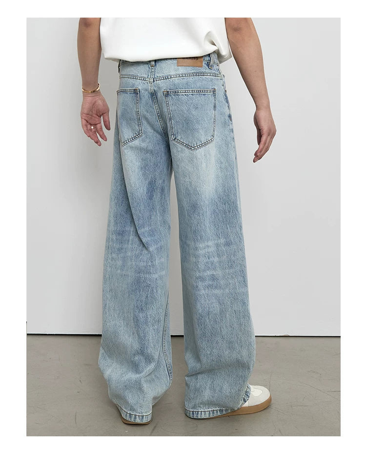 [Curved Blade Style] Vintage Light Blue Jeans FE0727