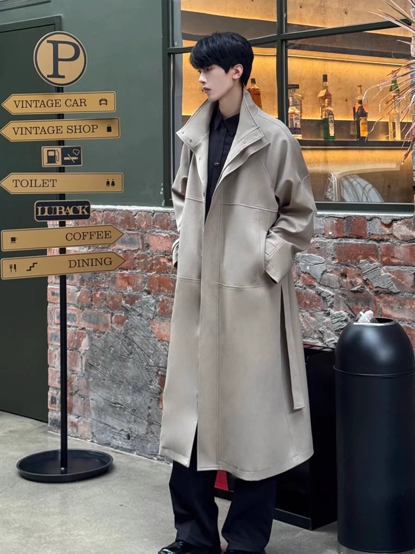 STAND-COLLAR TRENCH COAT st5088