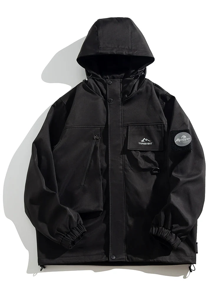 Large size casual hooded jacket   FE0670