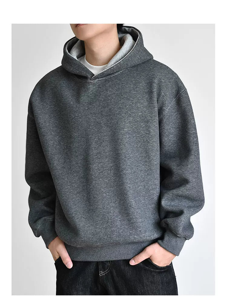 [Double color] Heavy 900G air layer hooded sweater FE0725