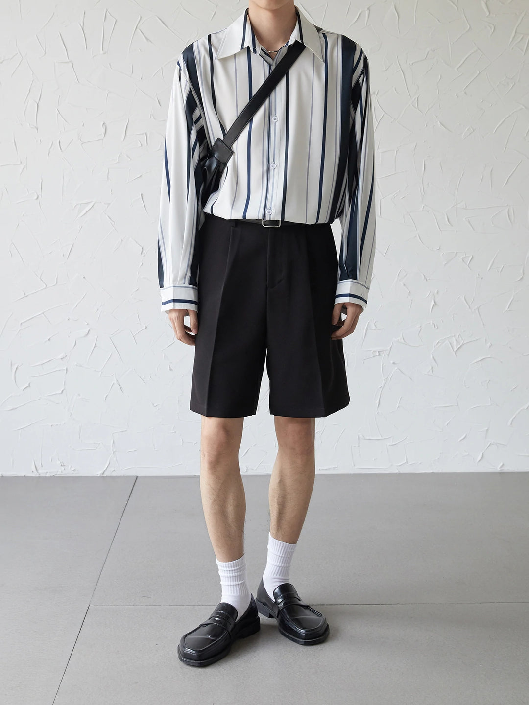 [DAZIONSED] STRIPE LONG SHIRT  FE0561