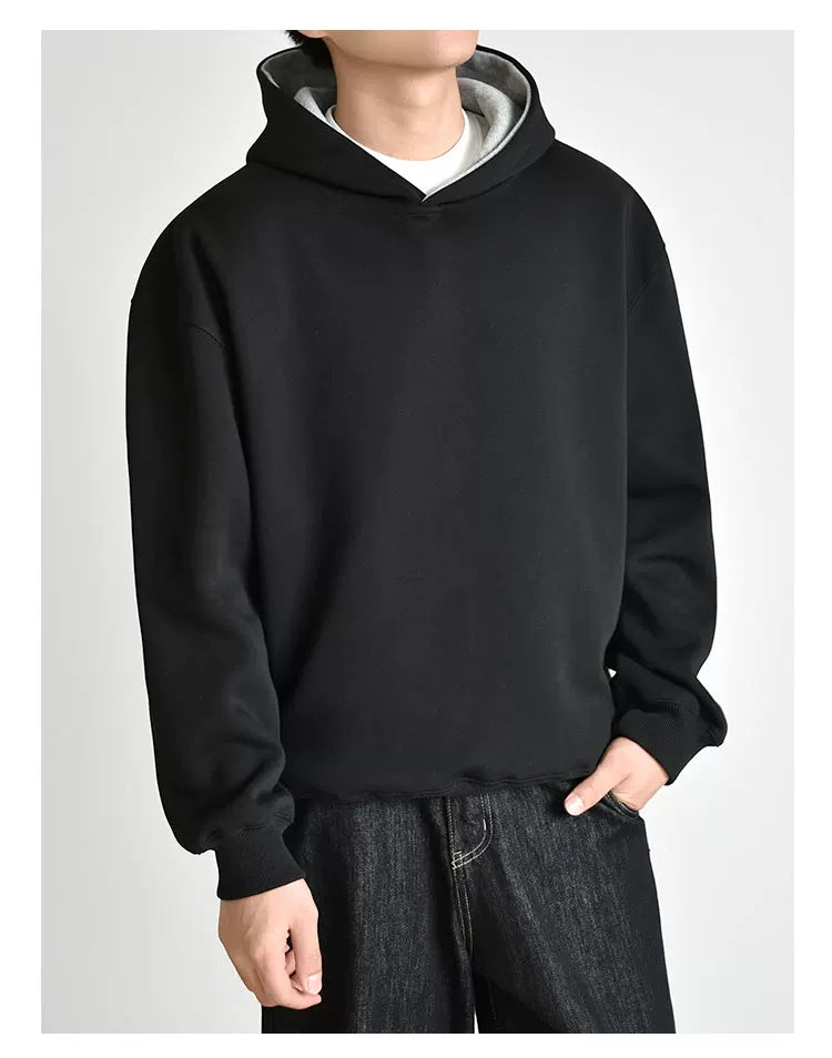 [Double color] Heavy 900G air layer hooded sweater FE0725