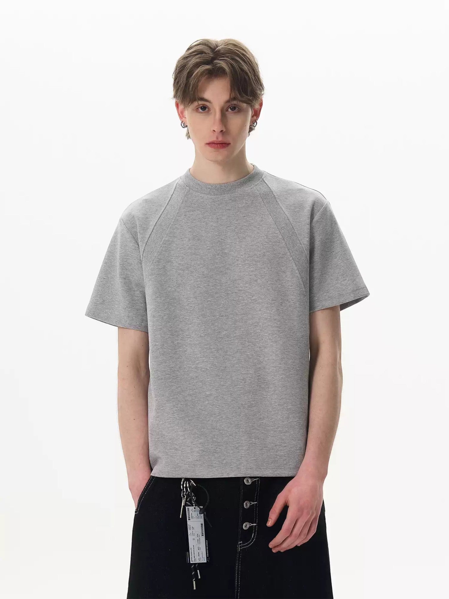 [Max Dstr] CLEANEDGE BOX-CUT COTTON T-shirt   FE0185