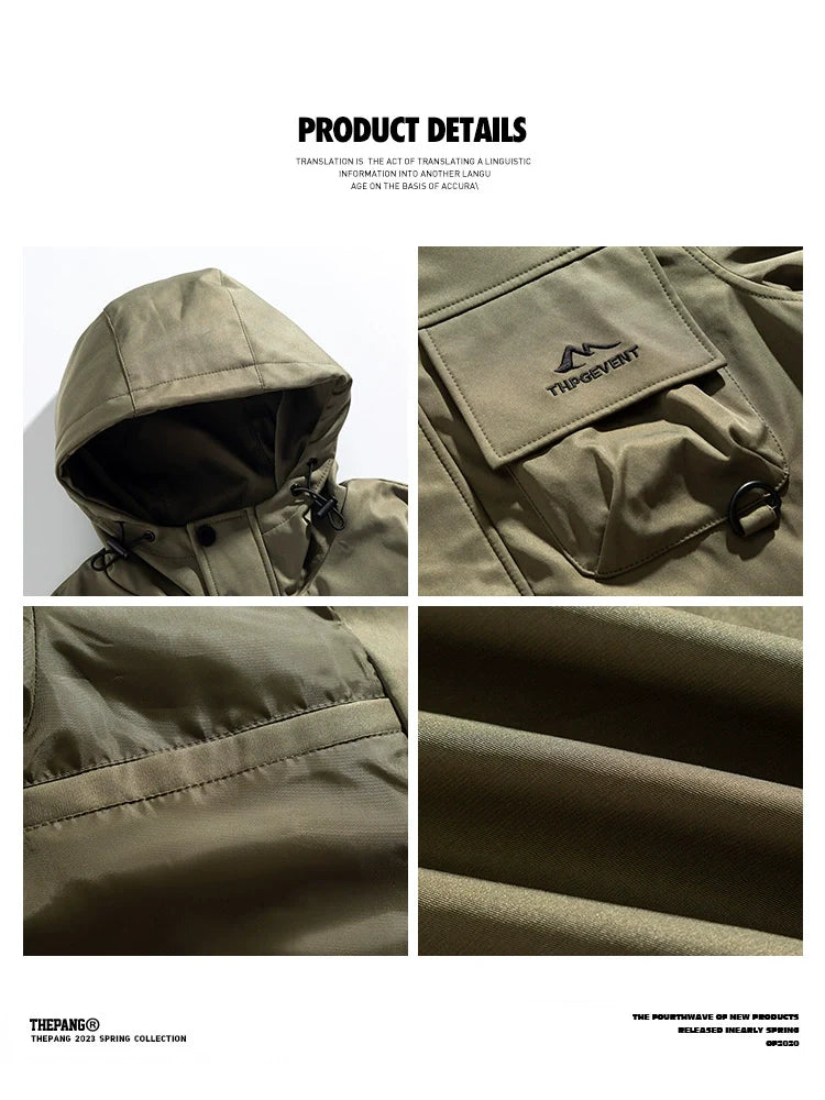 Large size casual hooded jacket   FE0670