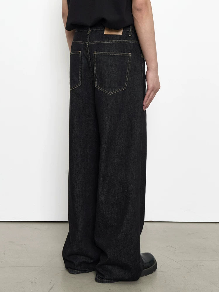Loose A-word retro black jeans FE0721